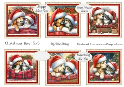 Christmas Love Cat and Dog