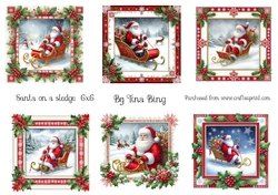 Santa on a sledge