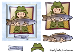 A4 male decoupage sheet