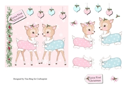 Boy & Girl Twins 1st Christmas