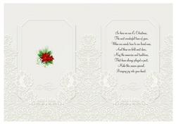 Art Deco Christmas Lady insert