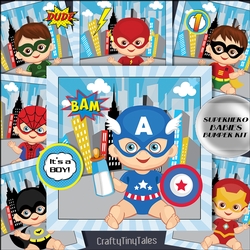 Superhero Babies Bumper Kit