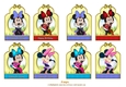 Eight Pretty M.Mouse Birthday Tags