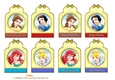 Eight Princess Birthday Tags