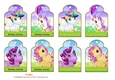 Eight Unicorn Birthday Wish Tags