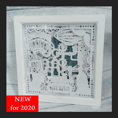 Steampunk 3d Victoriana - Multi layered & suitable for Shadow Box frame 