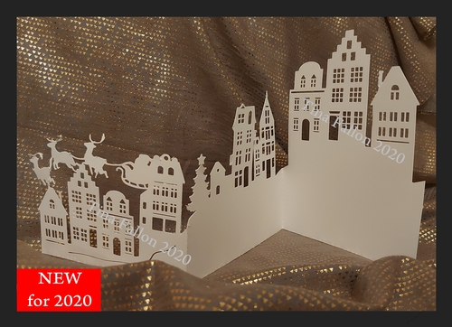 Christmas Town Tri Fold Card