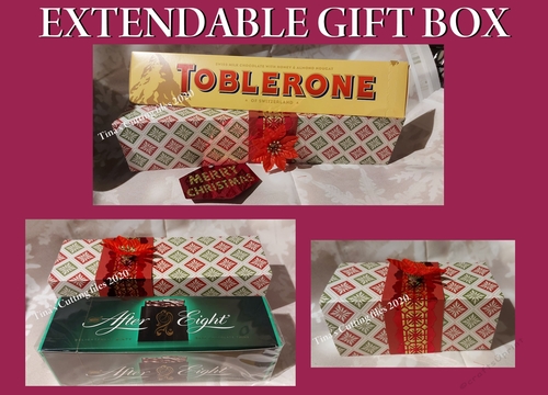 Extendable Gift box for Chocolates / Biscuits / Preserves and other Christmas Gifts