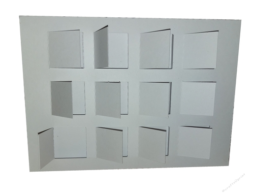 SMall Blank 12 window box - 12 days Christmas advent - make your own for Wax Melt / Soap / Confectionery box 
