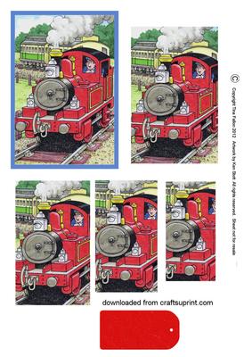 Tobias the Tank Engine 3D Pyramid Sheet