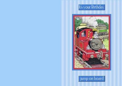 Tobias the Tank Engine Quick N Easy A5 Card