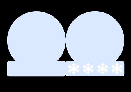 Snowglobe Card Template Cutting File