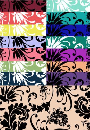 Elegant Swirls Paper Kit Set a A4 x 15 Colourways
