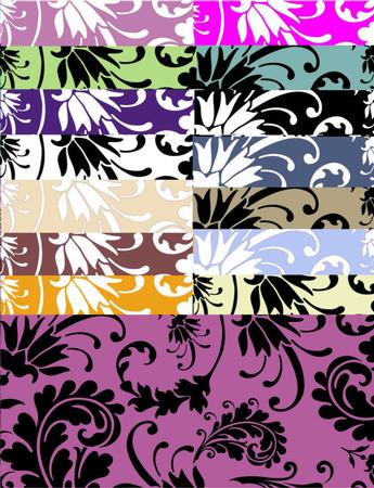 Elegant Swirls Paper Kit Set B A4 x 15 Colourways