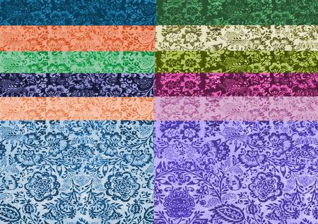 Floral Paper Kit Set a A4 x 12 Colourways