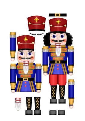 Christmas Nutcracker -soldier A4 Jpeg