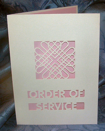 Entwined Hearts Collection Order of Service Cover