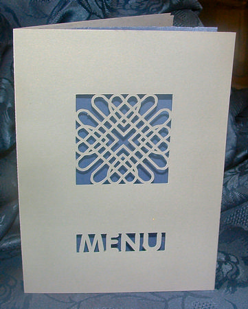 Entwined Hearts Collection Menu Cover