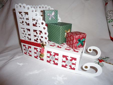 Santa Sleigh Christmas 3D Model Cutting Machine File