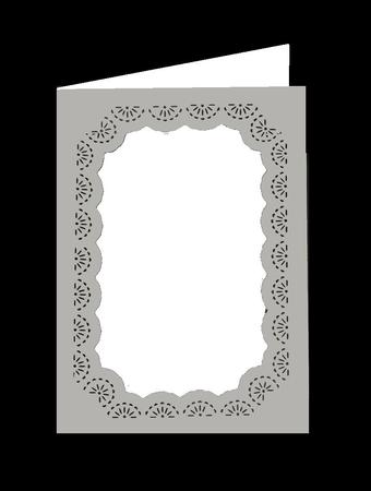 Fab Frame g Card Blank with Pretty Detailed Cut Out