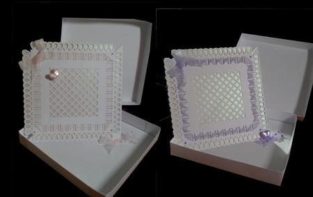 Twisted Easel Card D5 with Topper and Gift Box