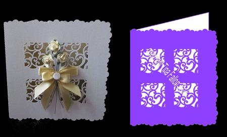 Filigree Design Set - Square Card No 4 File