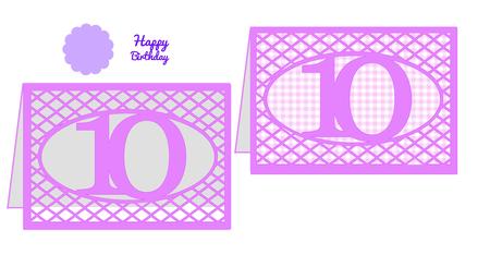 Card Age 10 Lattice Work