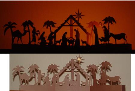 Nativity 3 Part Luminaire - Machine File