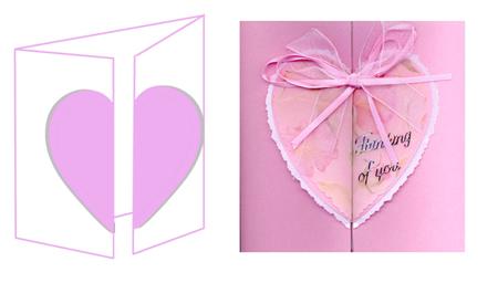 Centre Fold Heart Card Cutting File