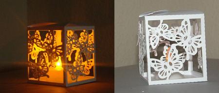 Luminaire / Gift Box Butterfly Trio