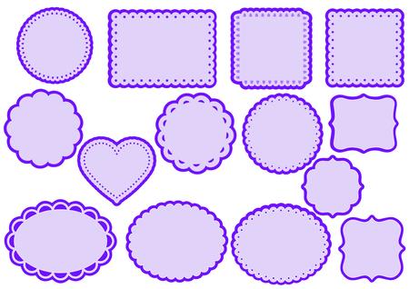 Set of 14 Various Shapes and toppers with Mats