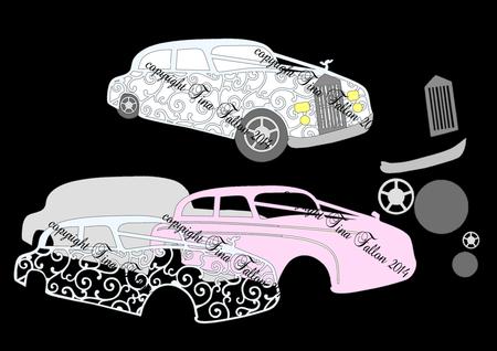 Wedding Car / Limousine No 1 Card Topper