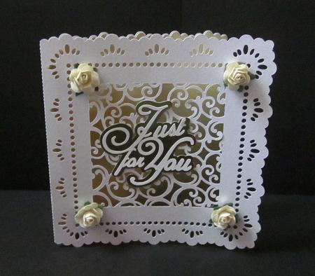 Filigree Design Set - Square Card No 1