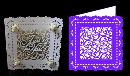 Filigree Design Set - Square Card No 2