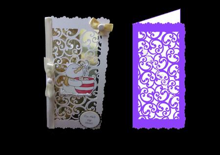 Filigree Design Set Card Template Dl 1