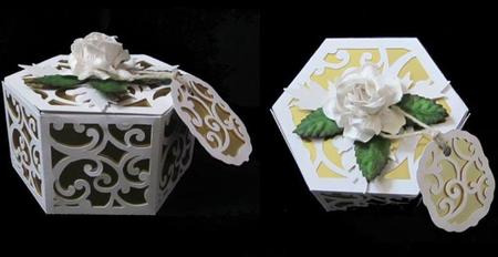 Filigree Design Set - Hexagon Box