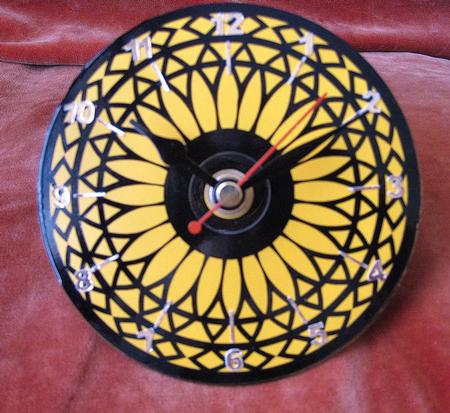 Sunflower Clock Face for Cds / Lps