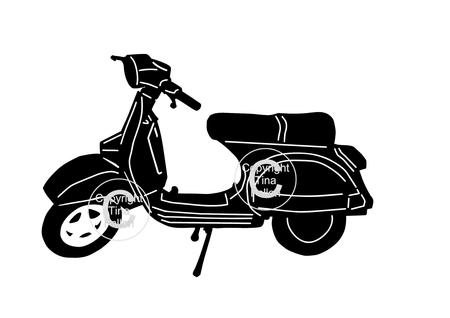 Classic Bike Motorbike motor cycle Vespa 