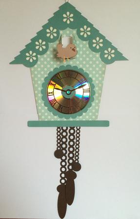 Cuckoo Clock and Clock Face for Cds / Lps
