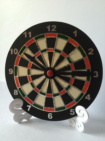 Dart Board Clock Face for Cds / 45s / Lps
