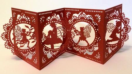 Accordian Card - Fairy Fairies Themed