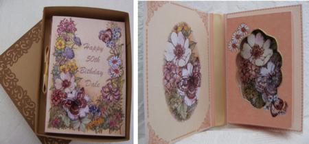 Flower And Butterfly Combi Card Box