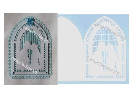 Wedding Couple Silhouette Card + Topper - 2 Cutting Files