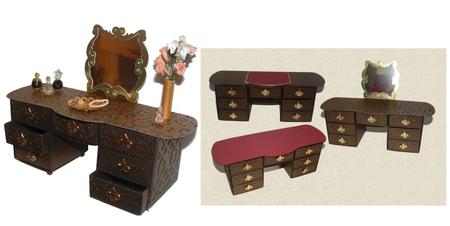 Dressing Table Desk Cutting Files