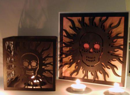 Skull Tealight Holder And Card Topper