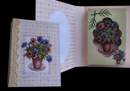 Pansy Pot Combi Card Box With 3D Sheet