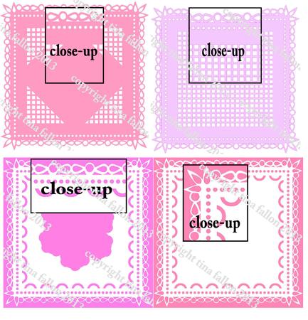 Frames Set Of 4 With Decorative Borders Files