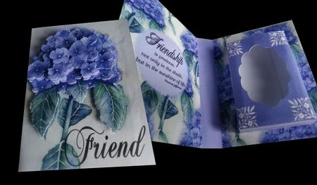Combi Card Box Friend Hydrangea 3D Cutting File