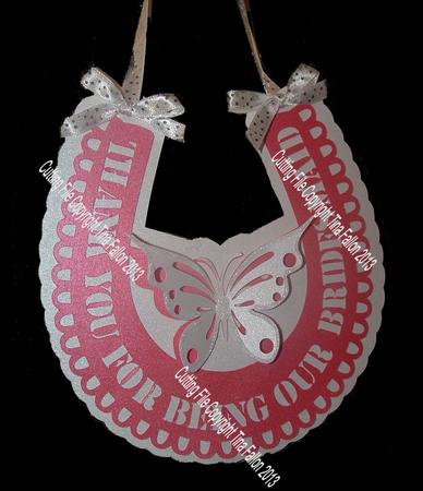 Wedding Bridesmaid Keepsake Thankyou Horseshoe Cutting F