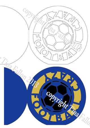 Football Card Template No 4 - Cut File